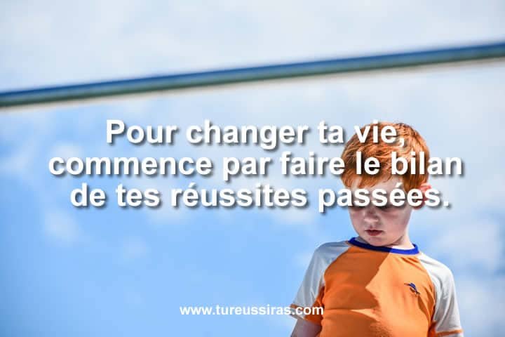 Fais le bilan de tes réussites passées.